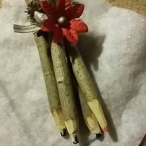 Color pencil logs set of 4